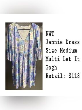 Lilly Pulitzer Jannie Dress Multi Let It Gogh